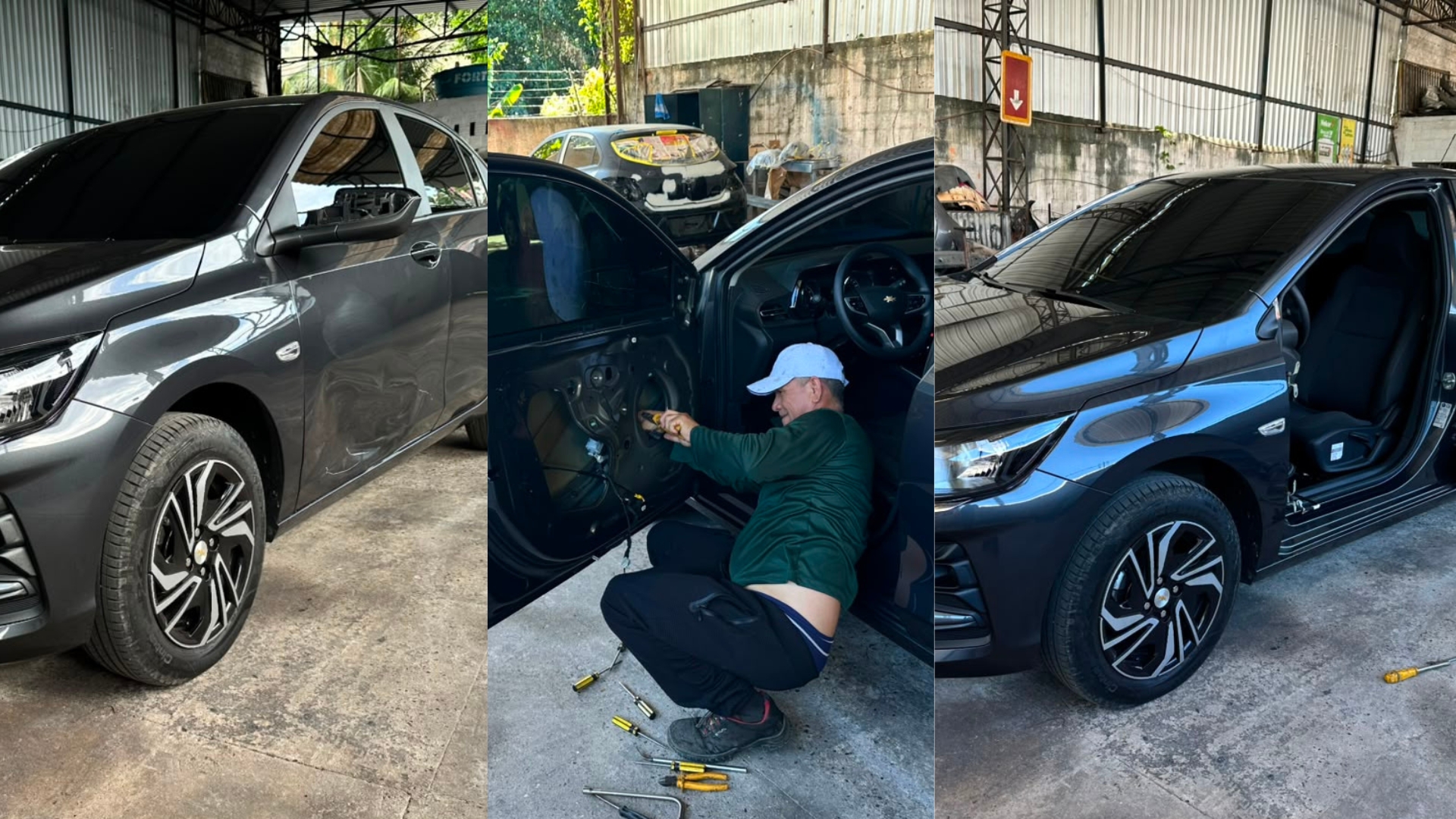 Reparo de lanternagem e pintura finalizado na Pit Stop Auto Center